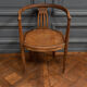 Office armchair with canning 1930 Art Deco floral decoration