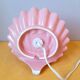 Ceramic and opaline shell lamp