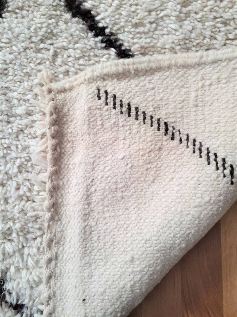 Tapis marocain en laine naturel 250/150