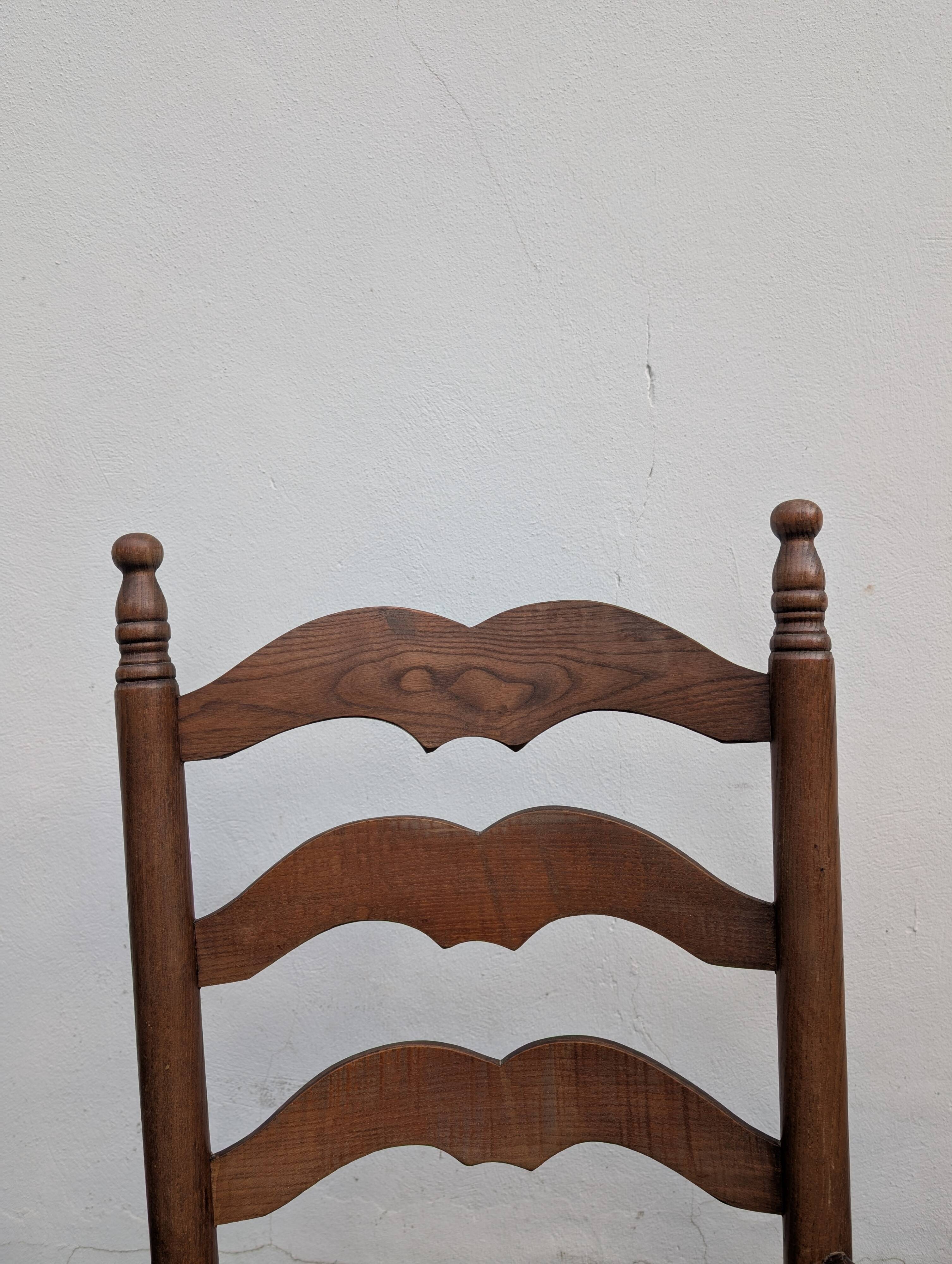 Pair of straw armchairs