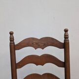 Pair of straw armchairs