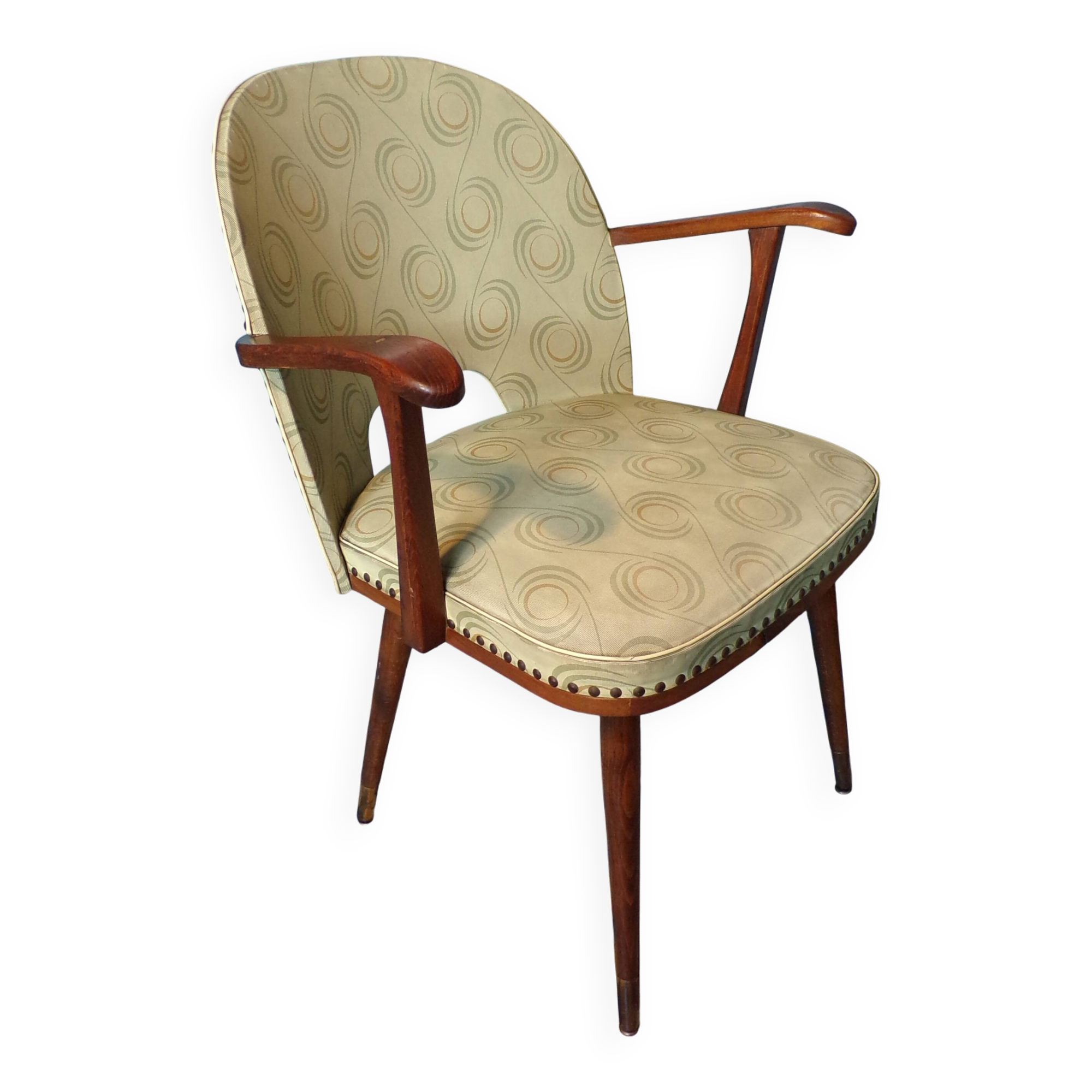 Vintage 1960s vinyl armchair