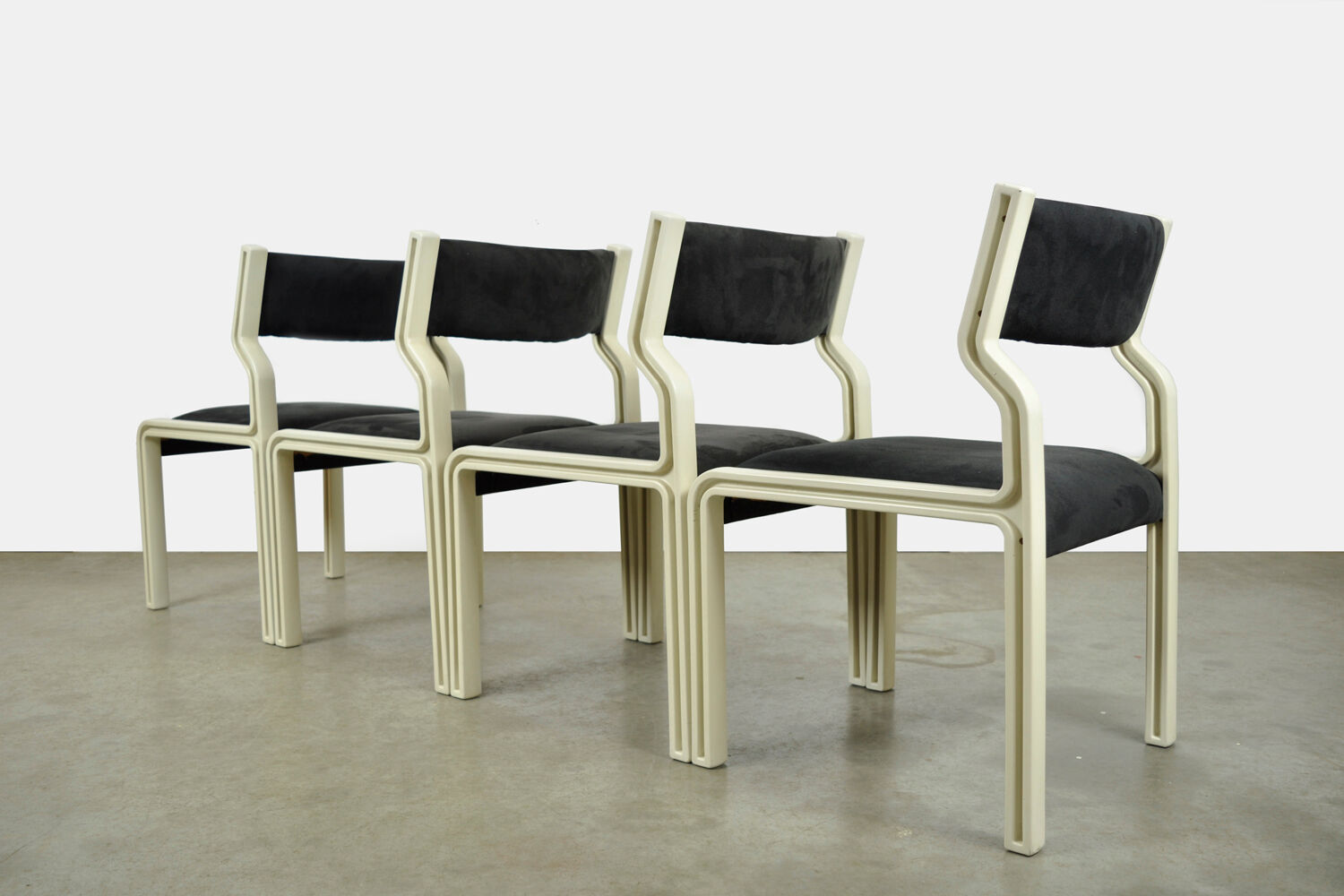 Ensemble de 4 chaises à repas expérimentales de Pierre Mennen pour Pastoe, 1972 Pays-Bas