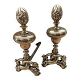 18th Century Dolphin Andirons