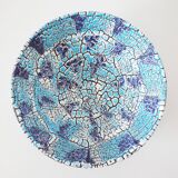 Large ceramic dish Fat lava Vallauris