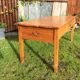 Old farmhouse table with 3 cherry drawers
