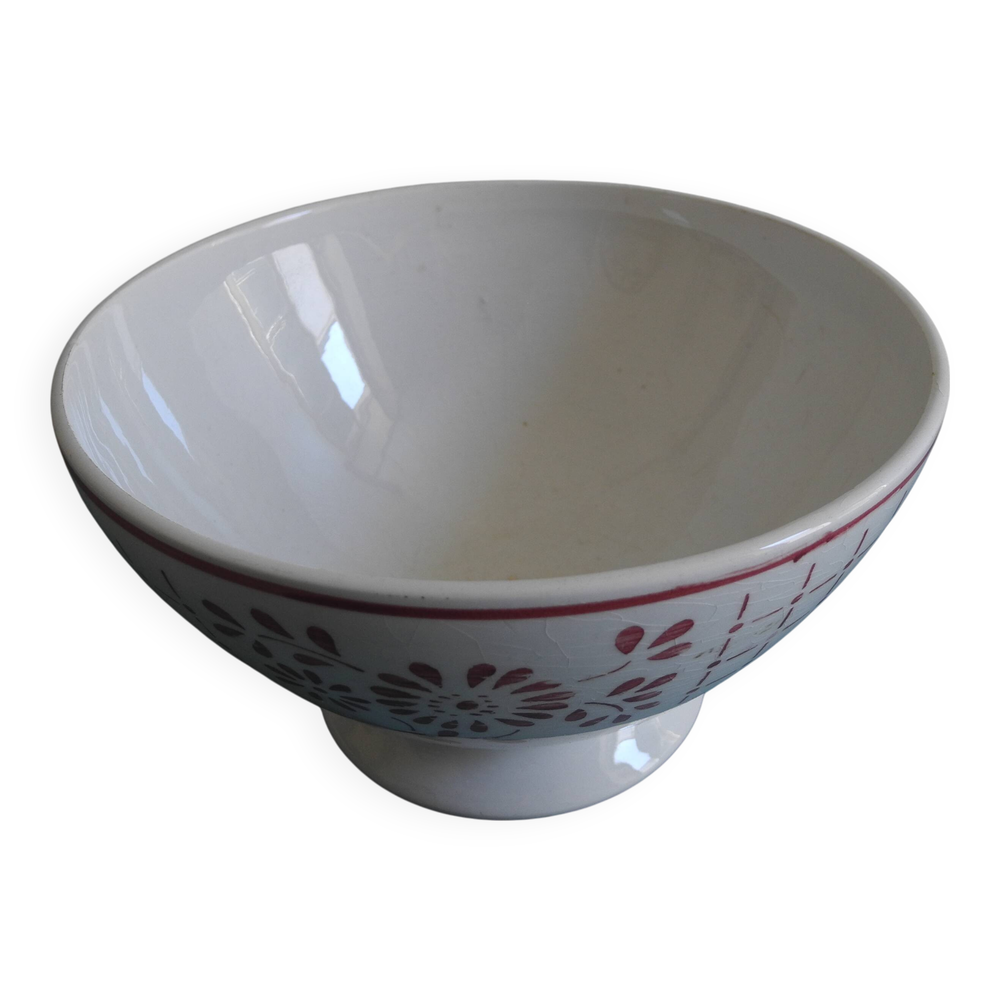 large antique French bowl