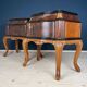 Vintage wooden bedside tables, Italy, 1950s, set of 2