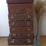 Vintage, retro suitcase set 7pcs