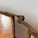 Vintage barber's triptych mirror