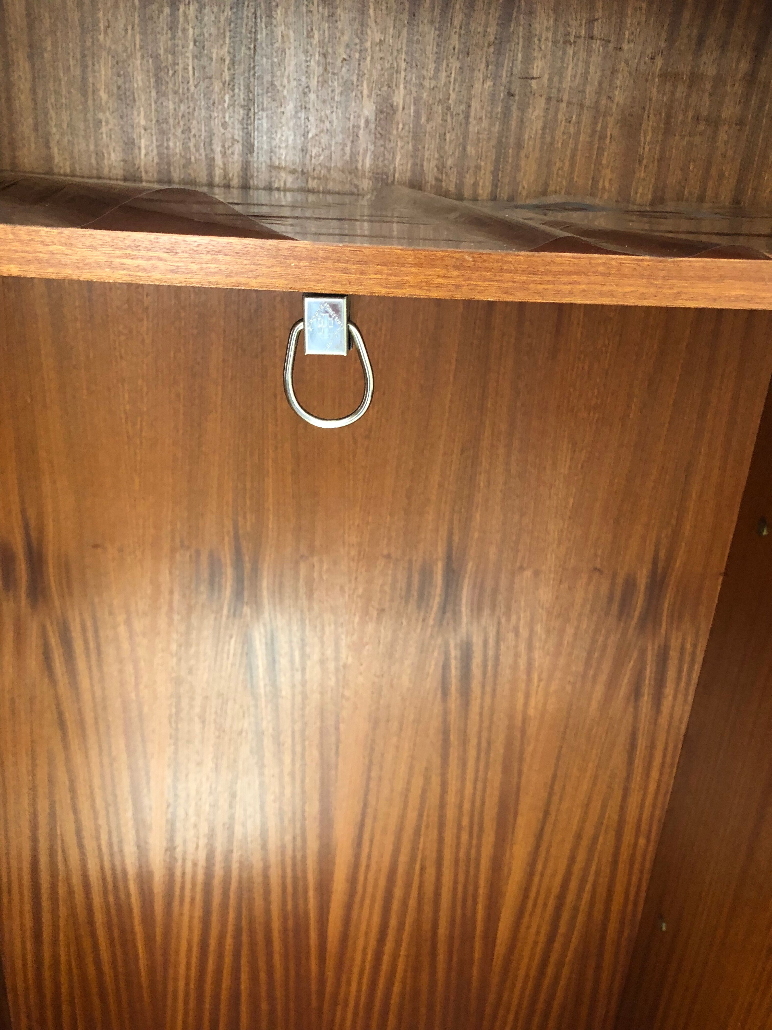 Teak secretary cabinet by Jean-René Caillette