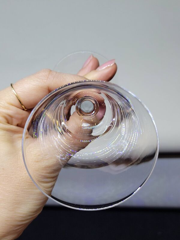 8 verres à pied en cristal fin à porto ou liqueur - Baccarat / Saint louis