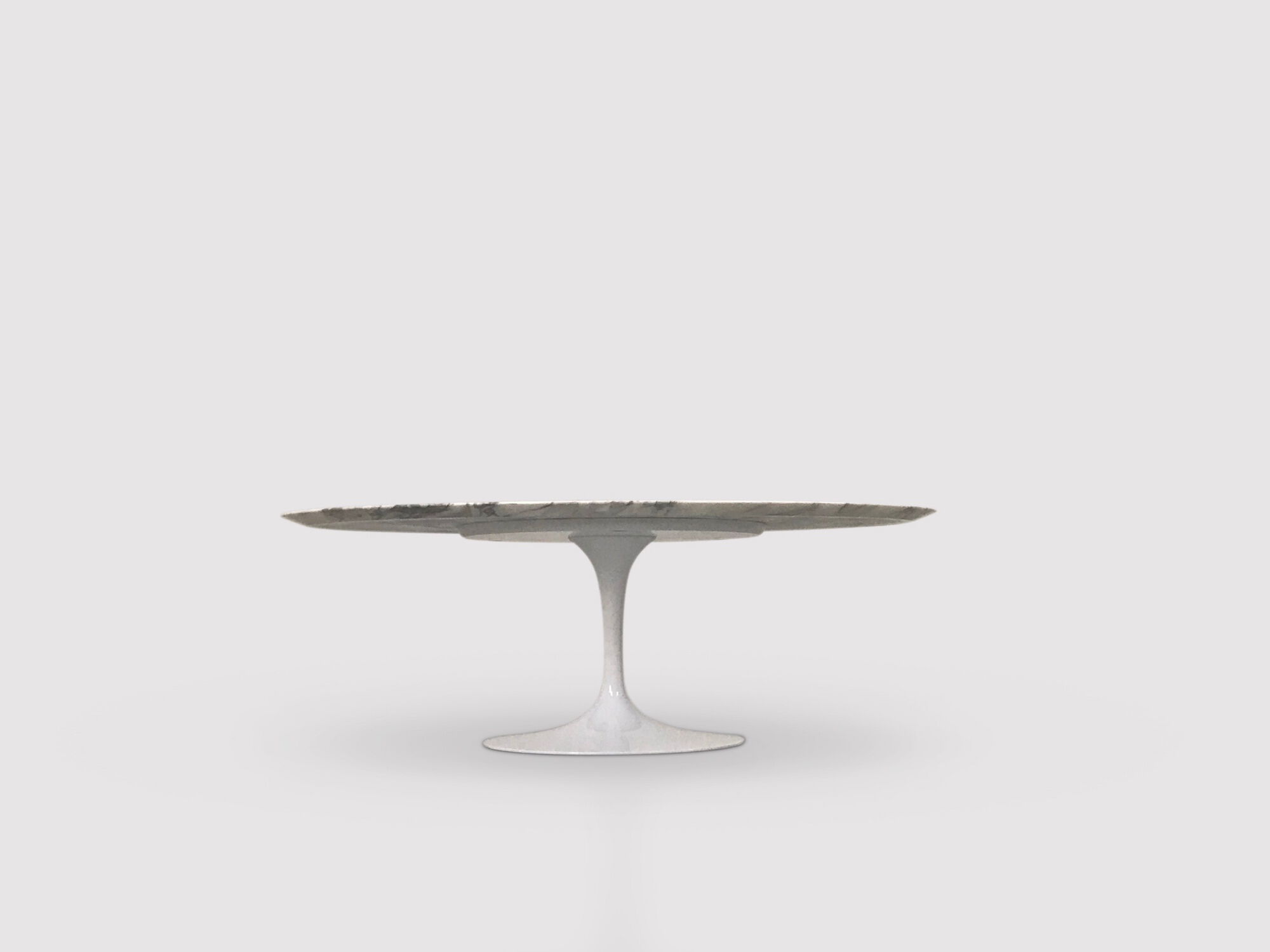 Tulip oval arabescato marble coffee table by Eero Saarinen for Knoll International 1990s
