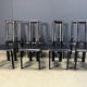 Italian Model Regia Dining Chairs by Antonello Mosca for Ycami, 1980s, Set of 8