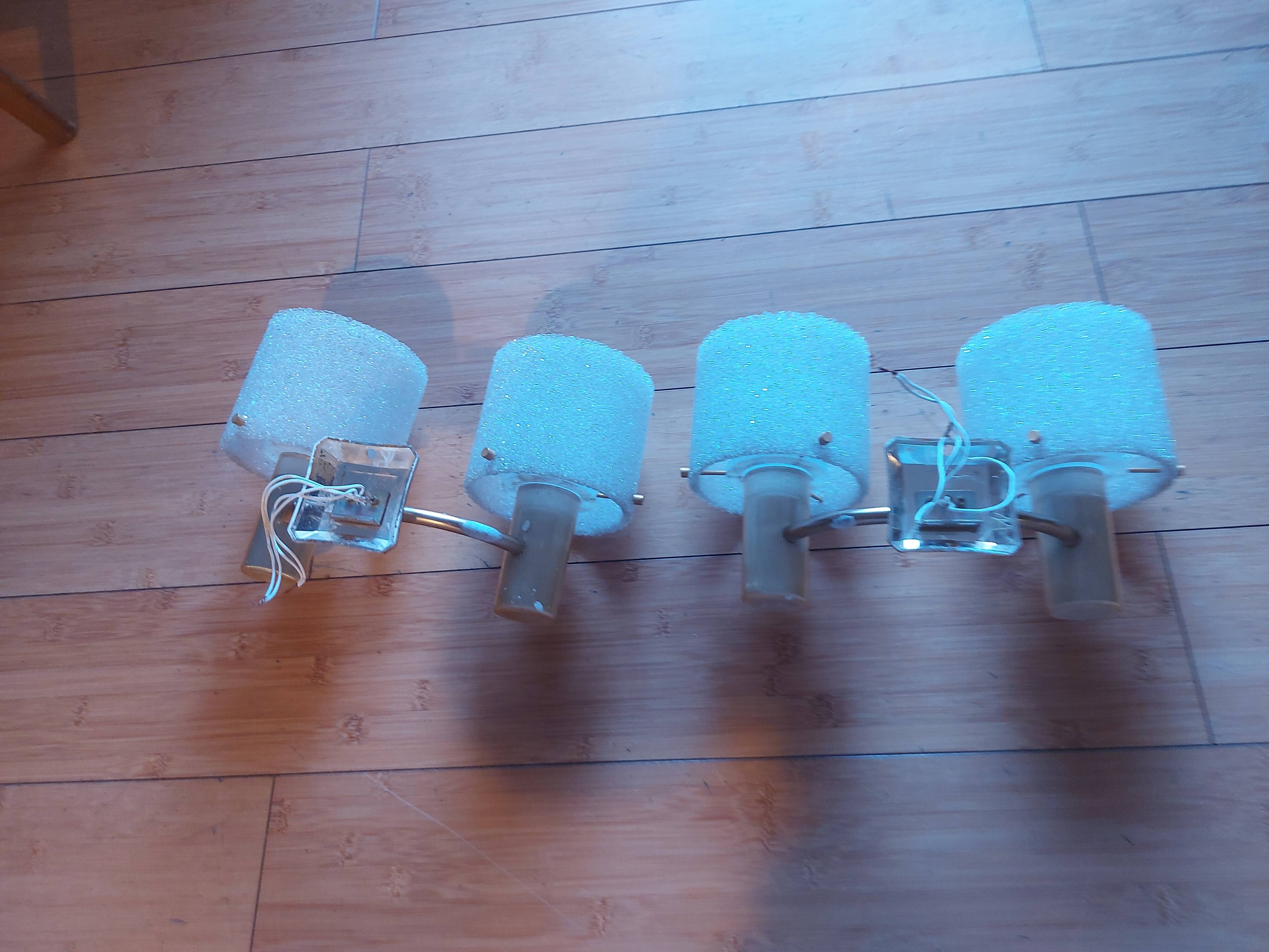 Pair of vintage 60's wall lights