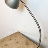 Grey Industrial Workshop Gooseneck Table Lamp, 1960s