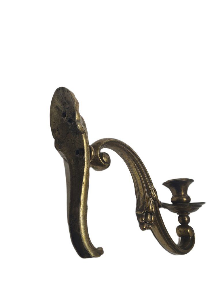 Classicist bronze wall lamp, Germany, 1900s