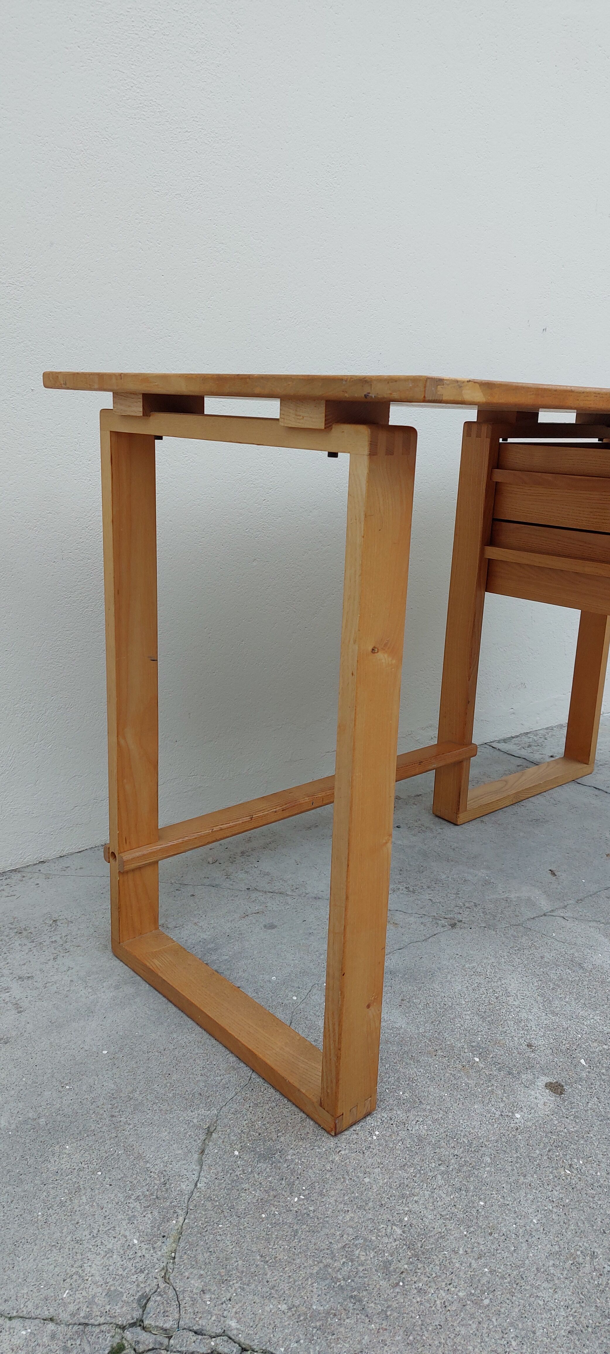 Bureau d'architecte vintage 2 tiroirs, 1960s