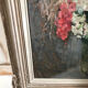 Bouquet of flowers oil on cardboard