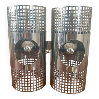 Space Age vintage double wall light