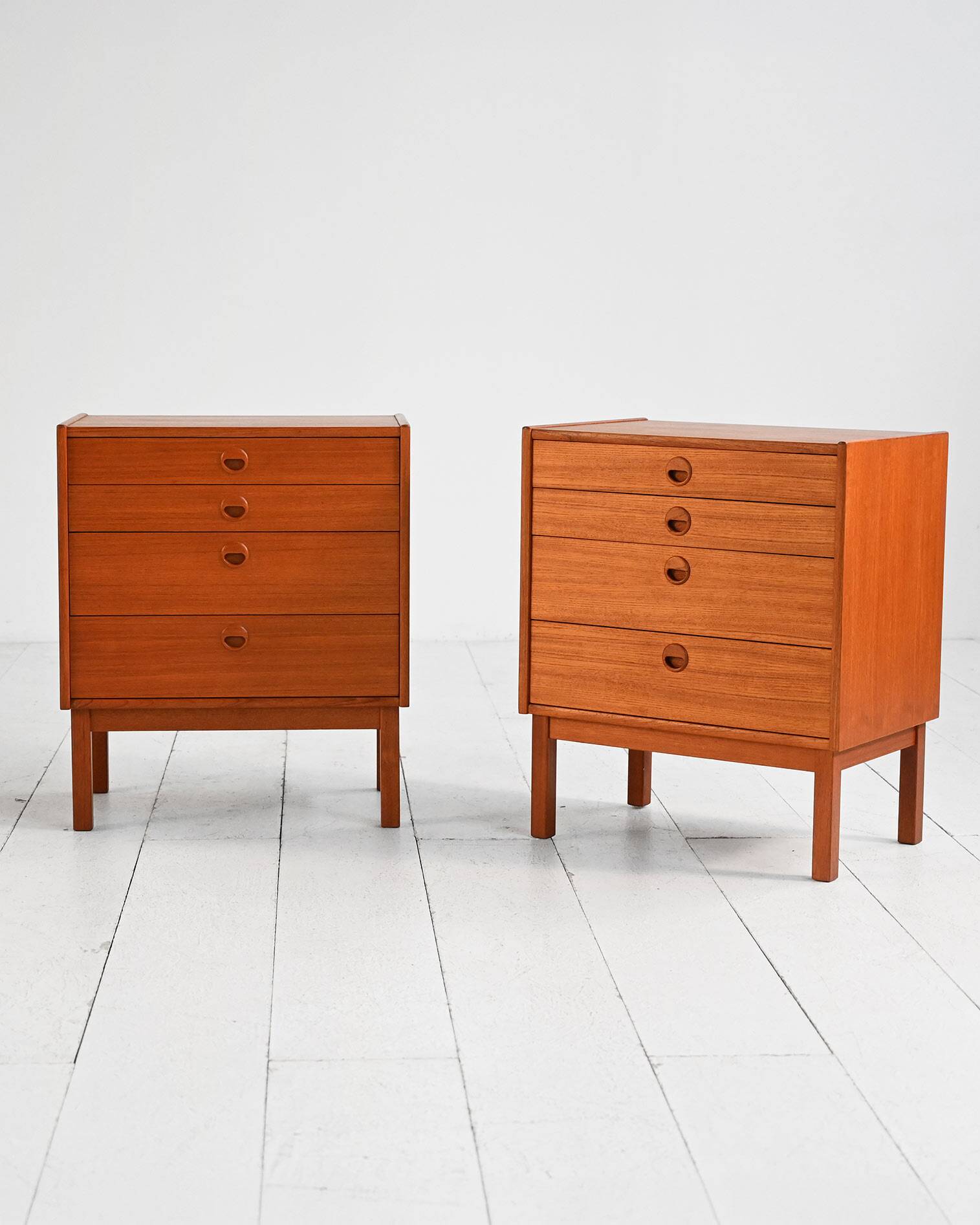 Teak bedside cabinets, Scandinavia 1960s