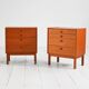 Teak bedside cabinets, Scandinavia 1960s