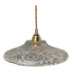 Vintage chiseled glass pendant light