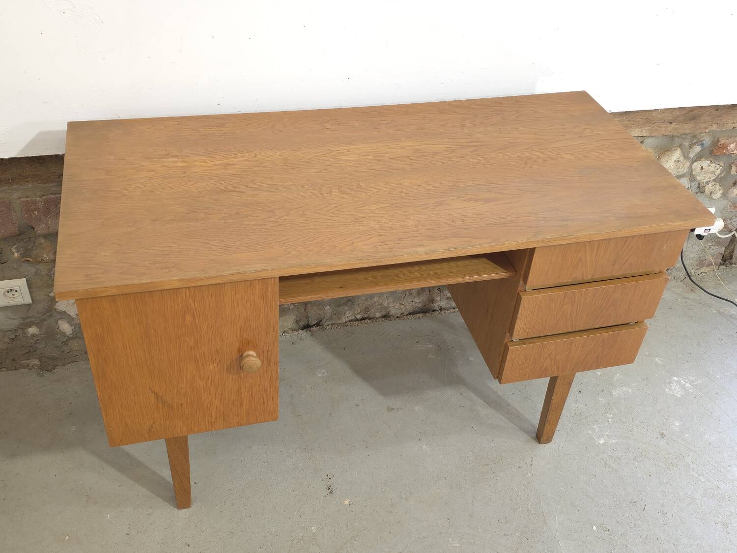 Petit bureau styke scandinave 1960 en teck