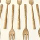12 dessert forks, Hollywood Regency - circa 1970
