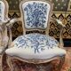 Suite of 4 Louis XV style convertible armchairs