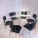 Set of six Sparta leather chairs by Christoph Hindermann for Dietiker, 1990s.