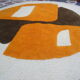 Design round carpet, 60s