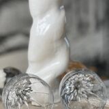 2 stemmed glasses from the Lorraine crystal factory