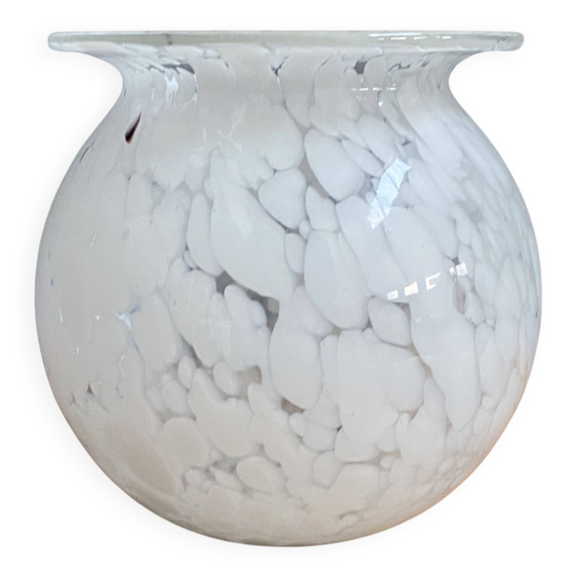 White bowl vase 1970s