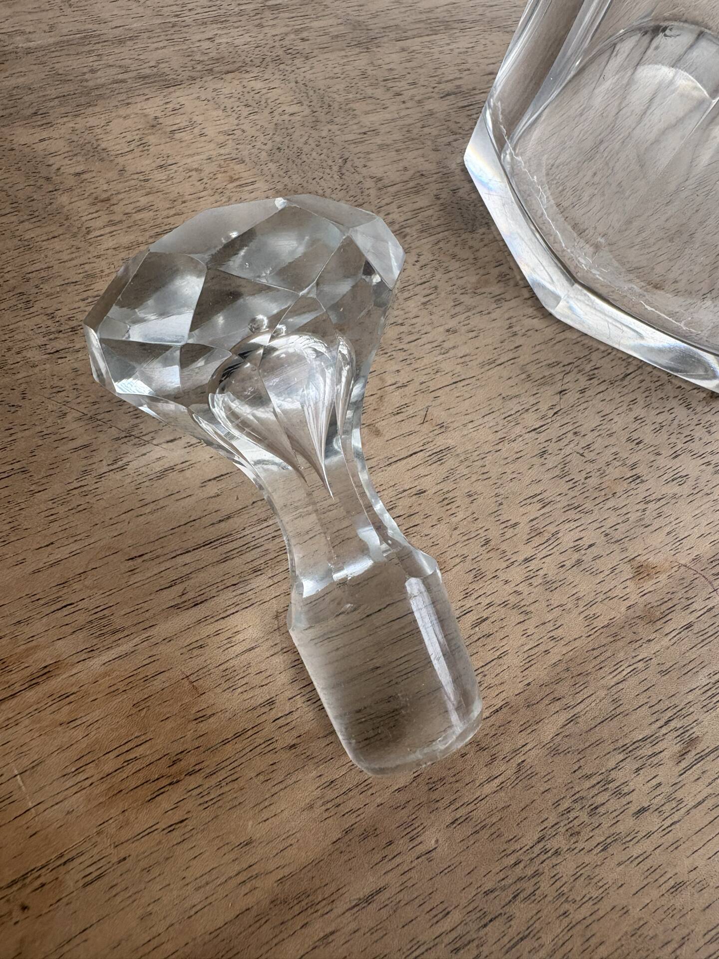 Antique Baccarat crystal whisky decanter, Malmaison - Circa 1900