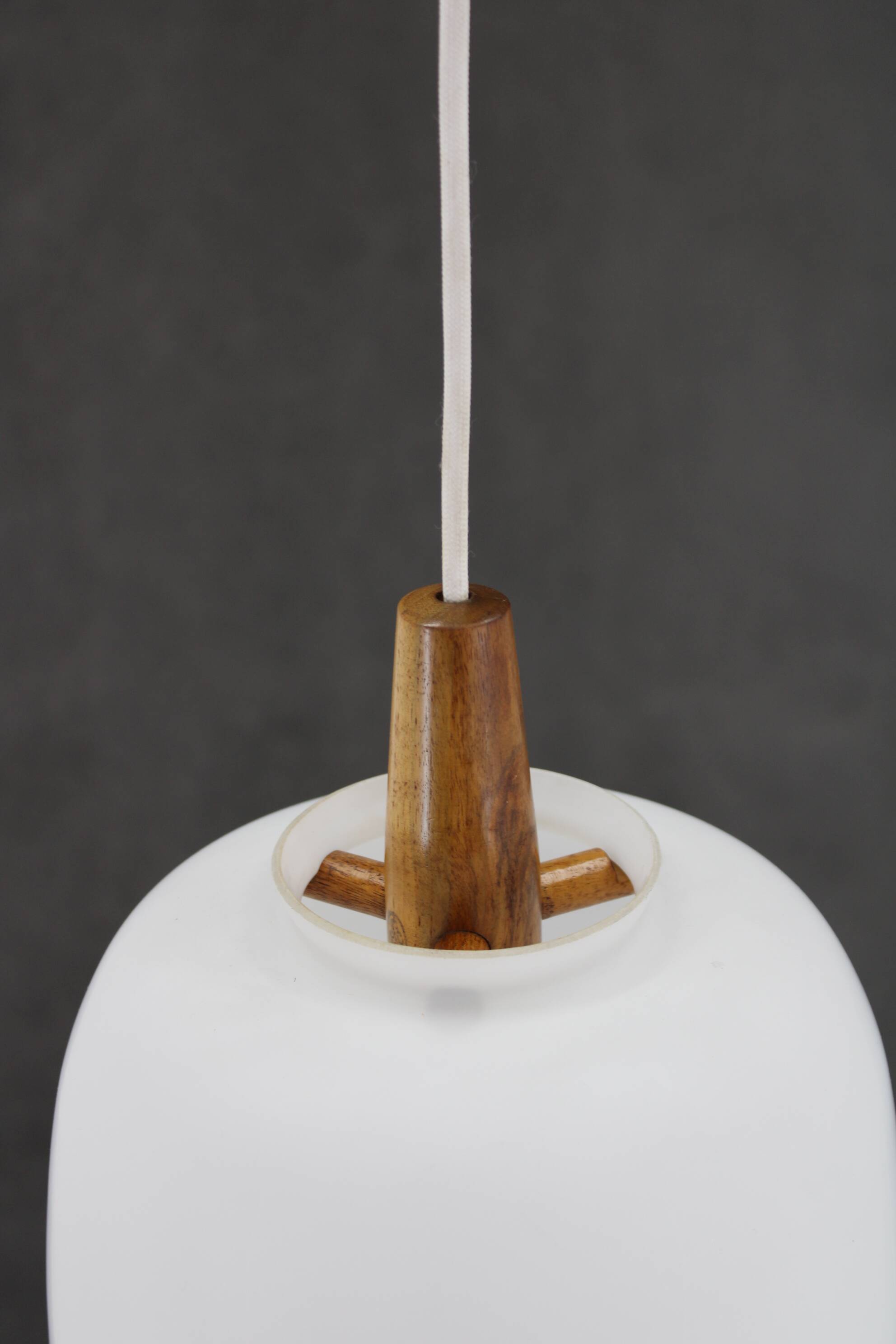 1970s uluv glass pendant, czechoslovakia