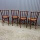 Chaises de salle à manger bistro Thonet originales, lot de 4