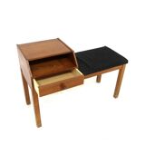 Scandinavian teak telephone bench, Sweden, 1960