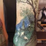 Pair of unsigned vases
