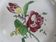 Ceramic plate floral decoration