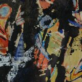 Abstract painting Daniel Bohbot vintage