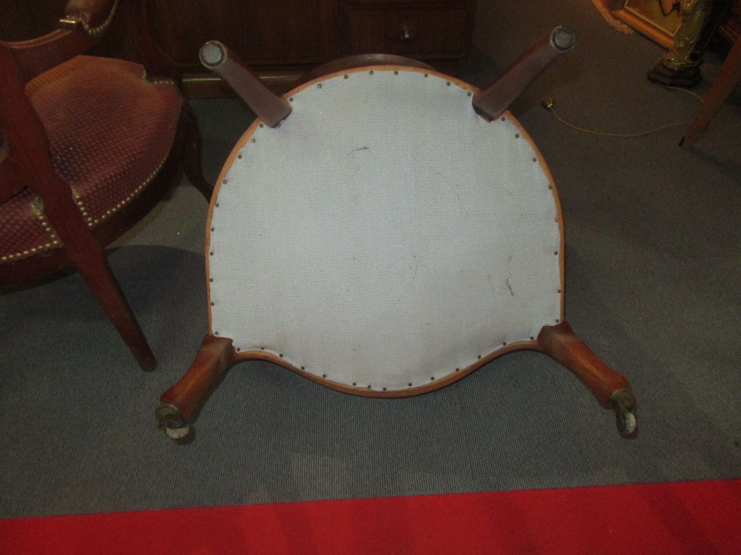 2 mahogany armchairs louis philippe