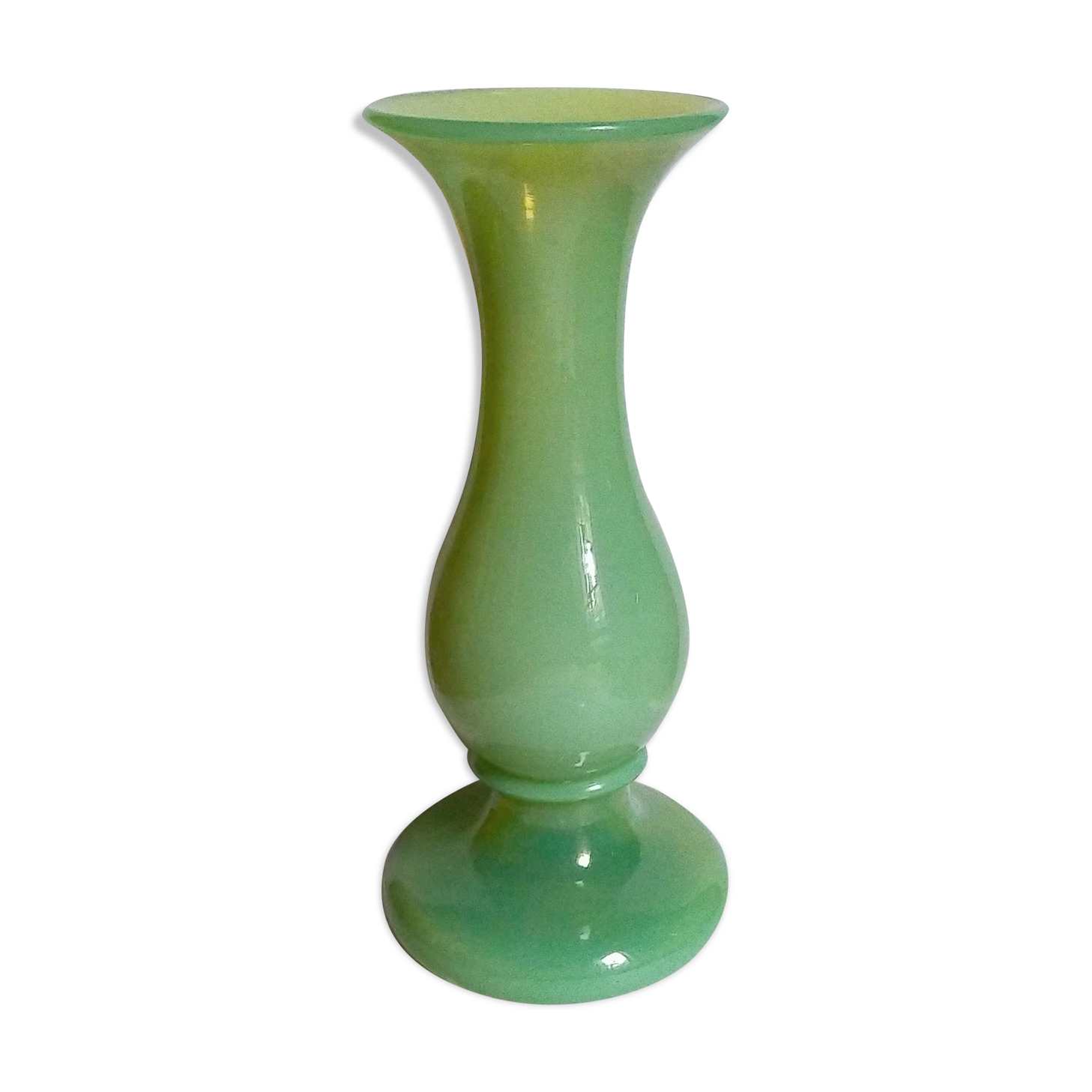 Opaline soliflore vase early twentieth century