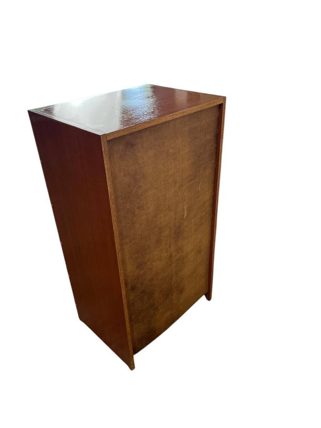 Vintage wooden shoe cabinet / drop-leaf cabinet
