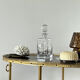 Crystal carafe and 4 glasses Daum France.