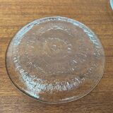 Vintage Finnish Glass Plates Solaris by Tapio Wirkkala for Iittala, Set of 5