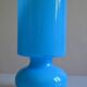 Ikea Lykta lamp in vintage blue opaline glass from the 1980s.