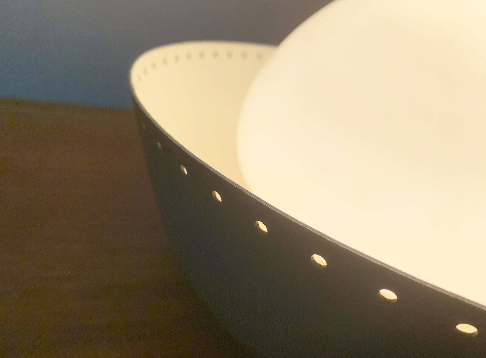 Mid-century German minimalist ceiling lamp by Bega.