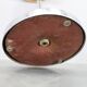 1950s Czechoslovakian walnut & chrome round side table, refurbished