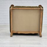 Fauteuil danoise, rembourrage original, laine de meuble verte, 1970